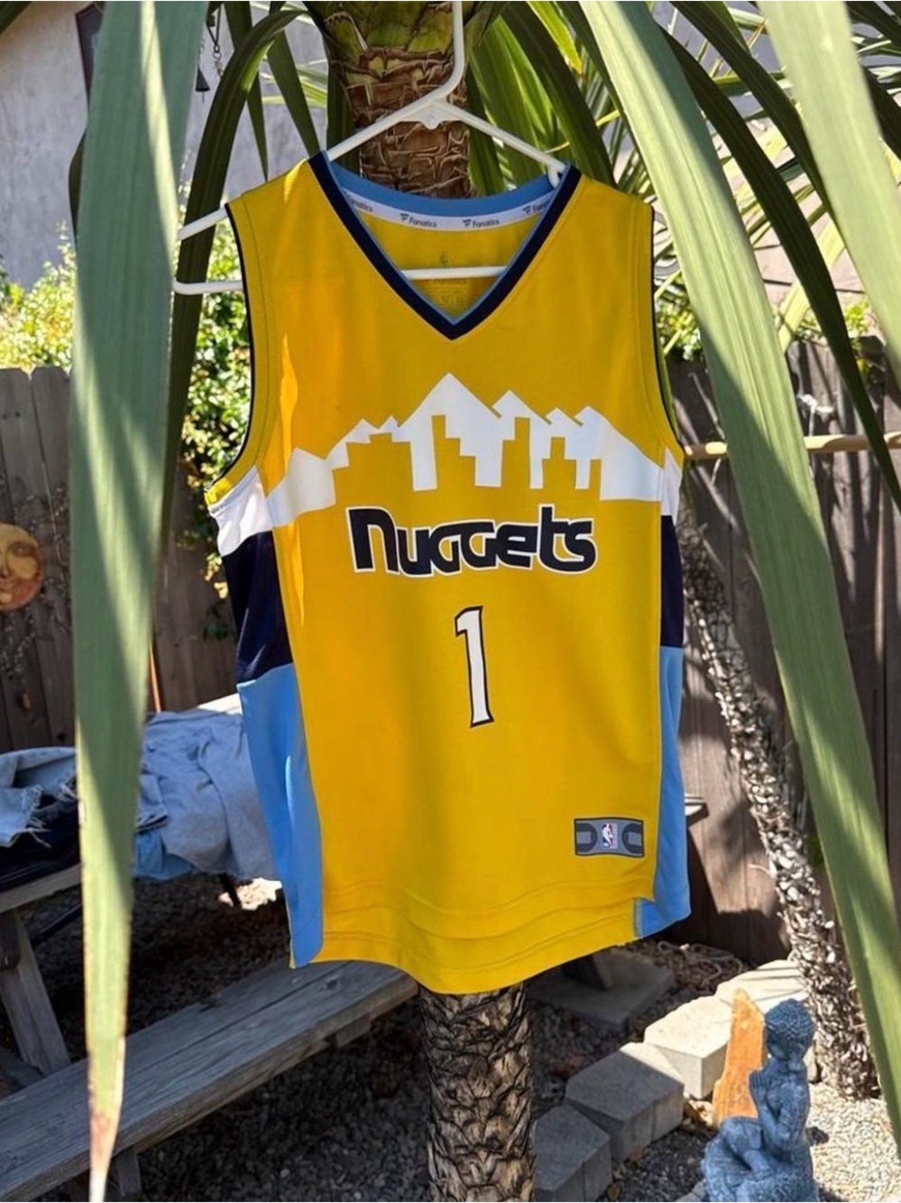 Denver nuggets Michael porter jr NBA Yellow Basketball Jersey - Picture 2 of 3